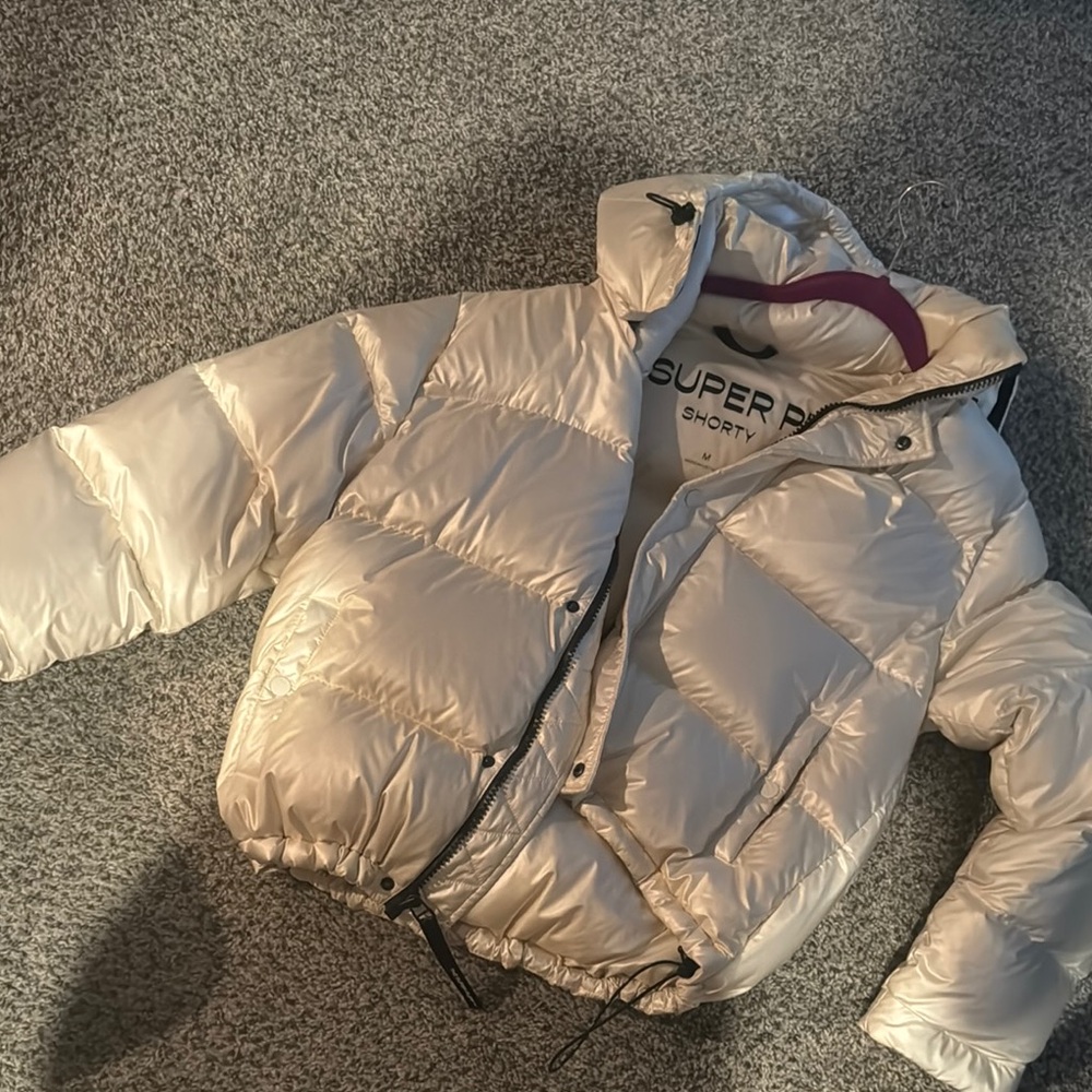 Superdry White Puffer Jacket